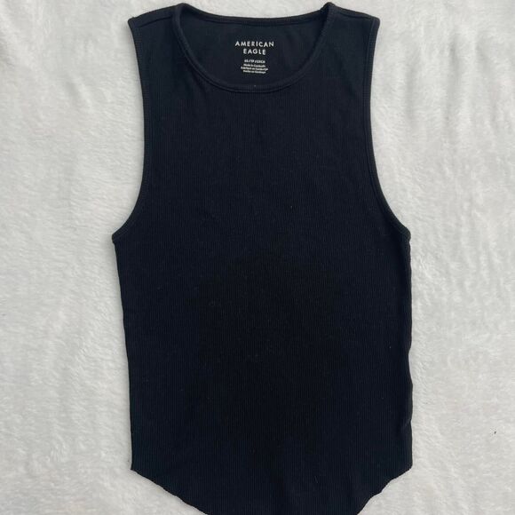 American Eagle Outfitters Tops - American Eagle Fitted Black Tank Top Women's XS
